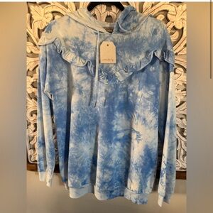 NWT Wonderly Sky Blue Tie-Dye Top